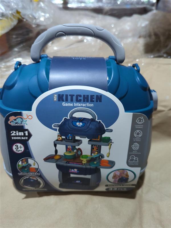 2 in 1 Kitchen Set Case Blue & Grey-SI-TY1136