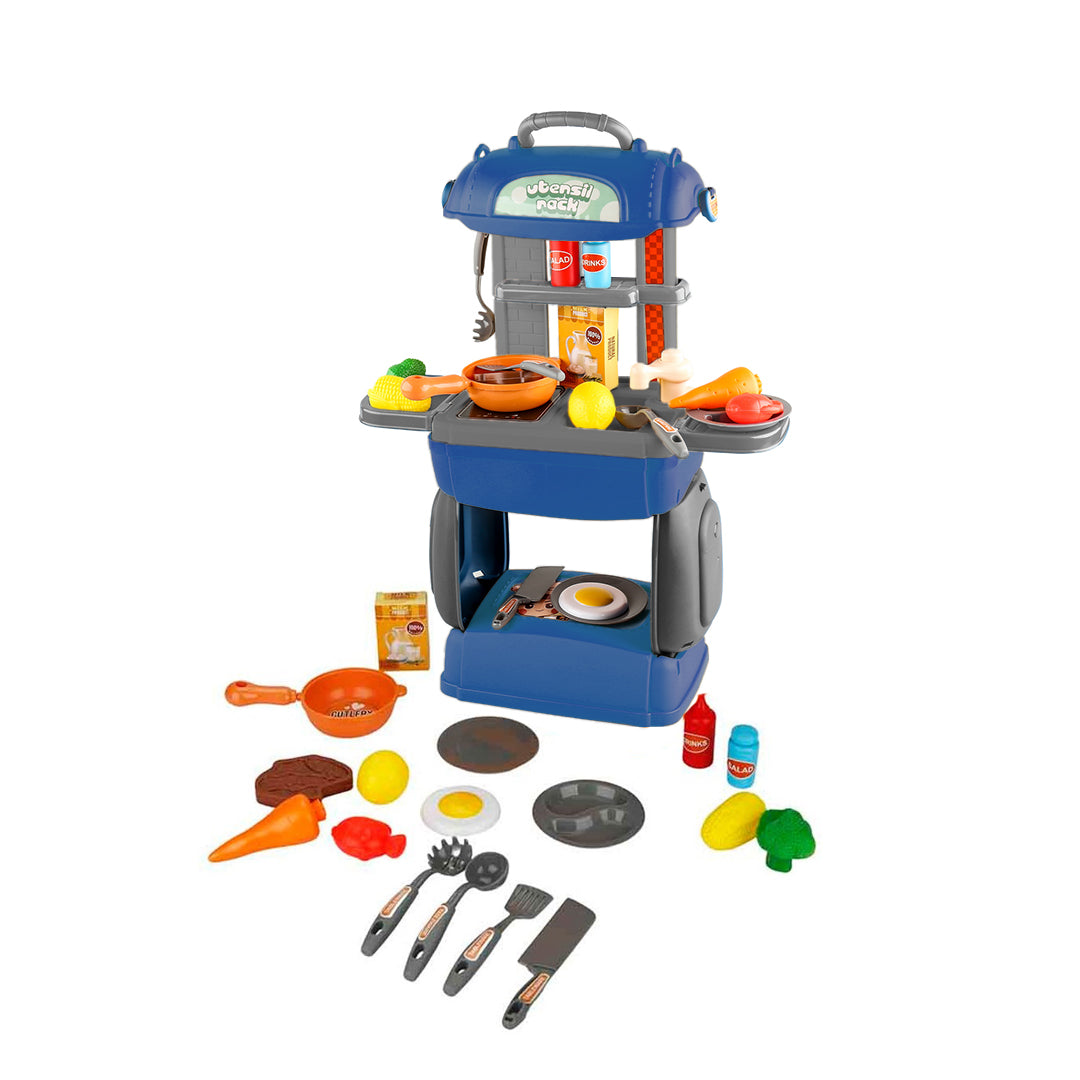 2 in 1 Kitchen Set Case Blue & Grey-SI-TY1136