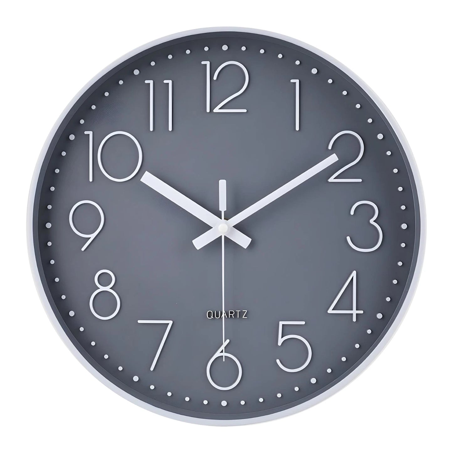 Classic wall clock 10 Inches - Grey