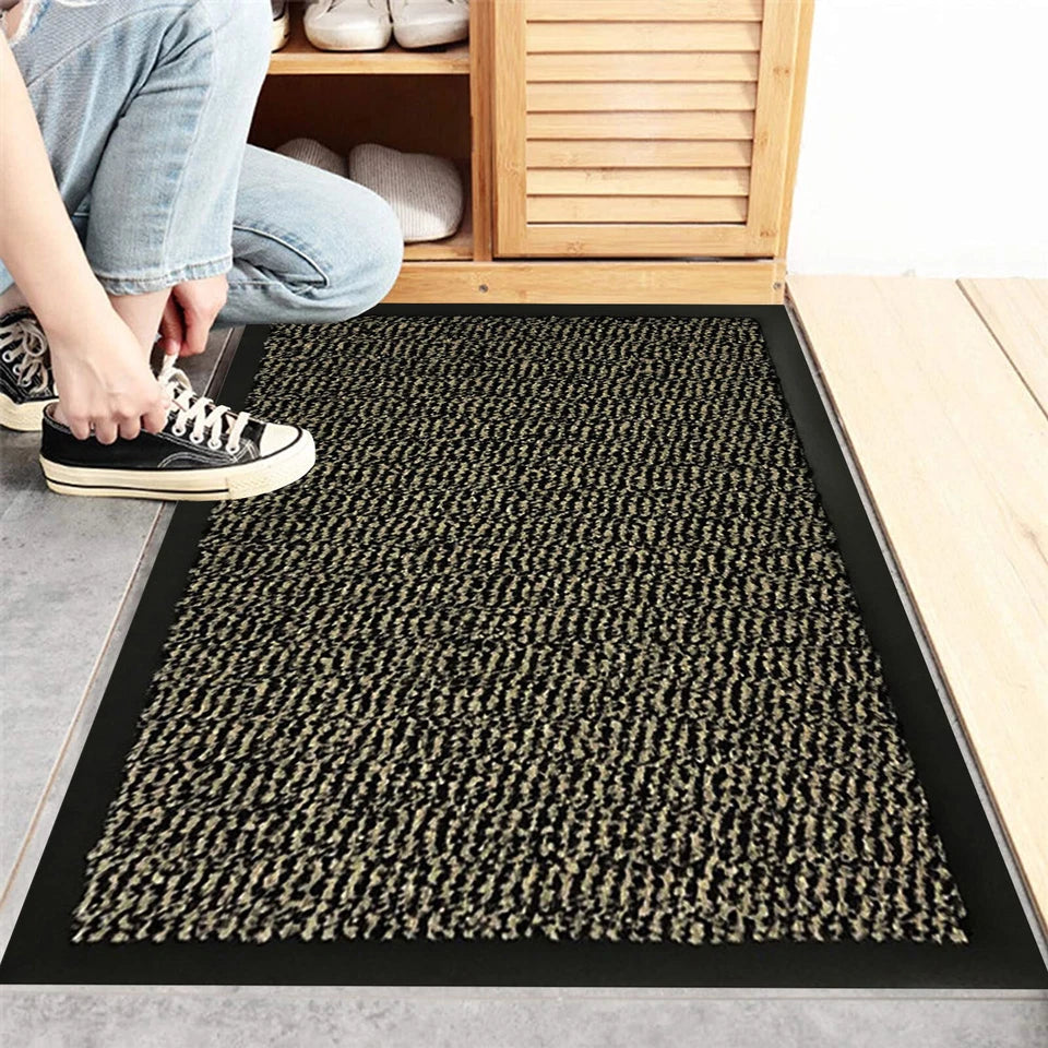 Large Heavy Duty Non Slip Rubber Back Door Mat Hallway Kitchen Floor Rug Barrier 50x80cm