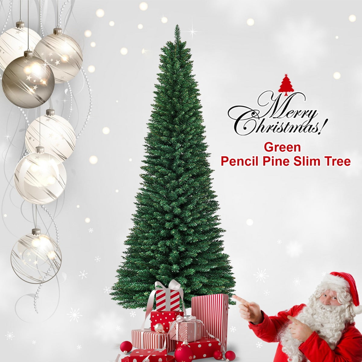 6FT Green Slim Pencil Tree - SI-ACT1013