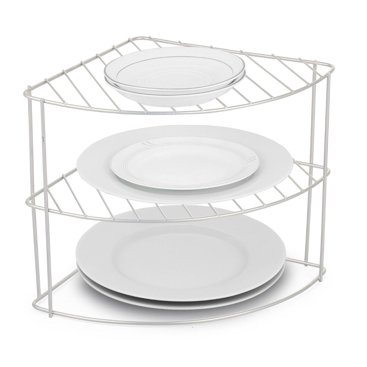Chrome 2 Layer Corner Shelf- Medium