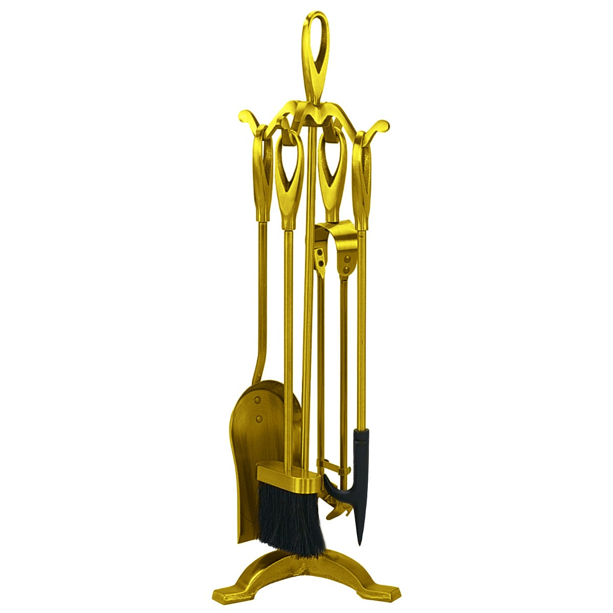 5Pc Warwick Fireplace Set - Gold