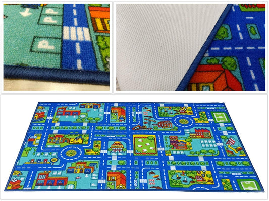 Blue Road Kids Rug - 100x165cm- (SI-548)