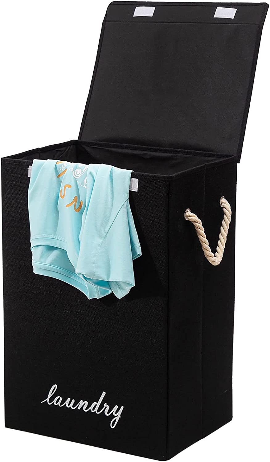 Square Laundry Basket Black