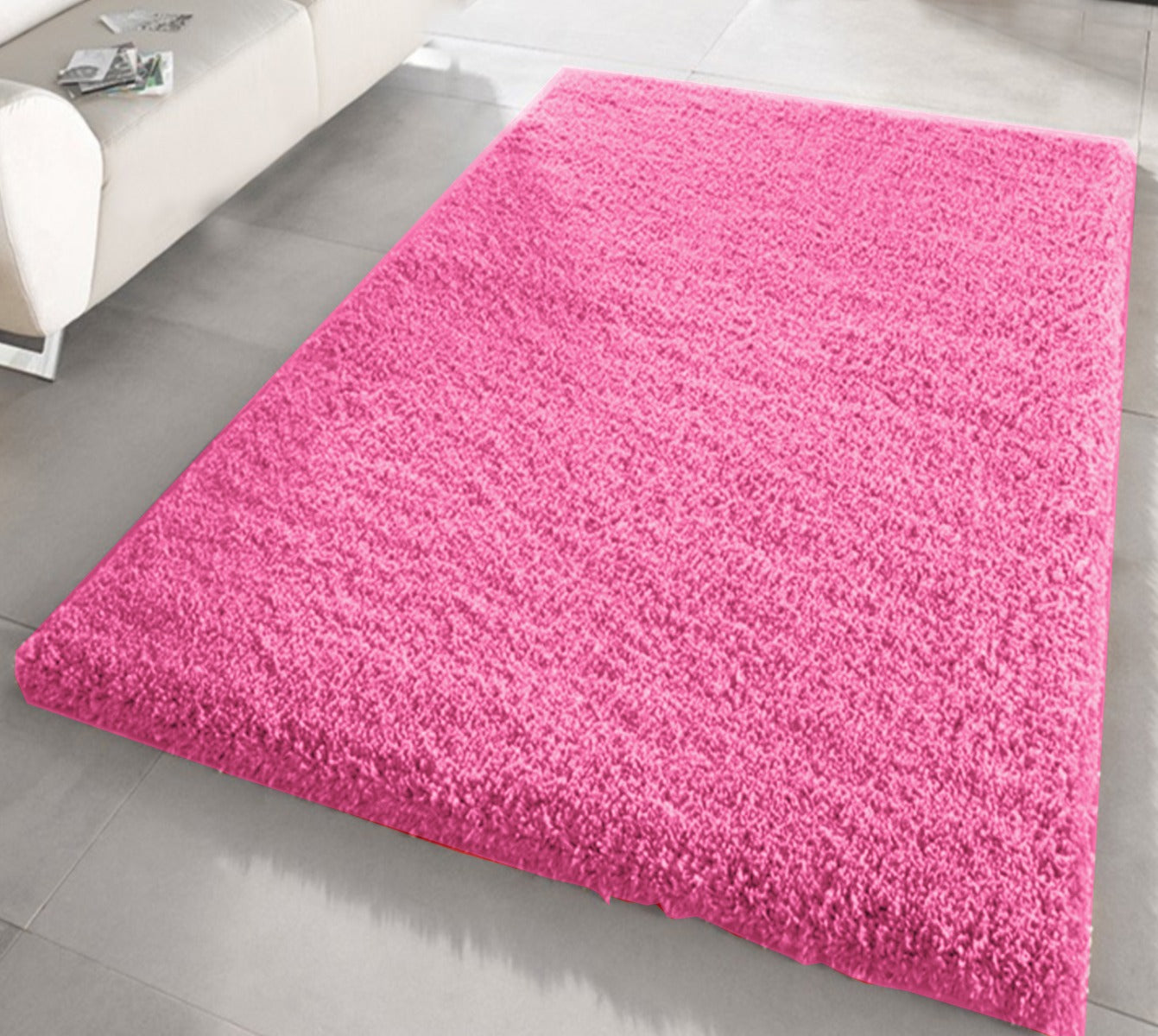 BARBIE PINK SHAGGY RUG 160 x 230cm(SI-SR3099)