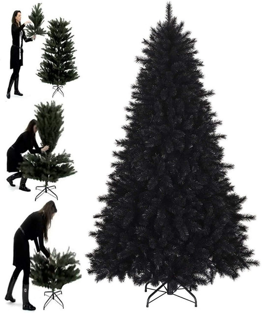 6FT BLACK ARTIFICIAL COLORADO CHRISTMASX MAS TREE