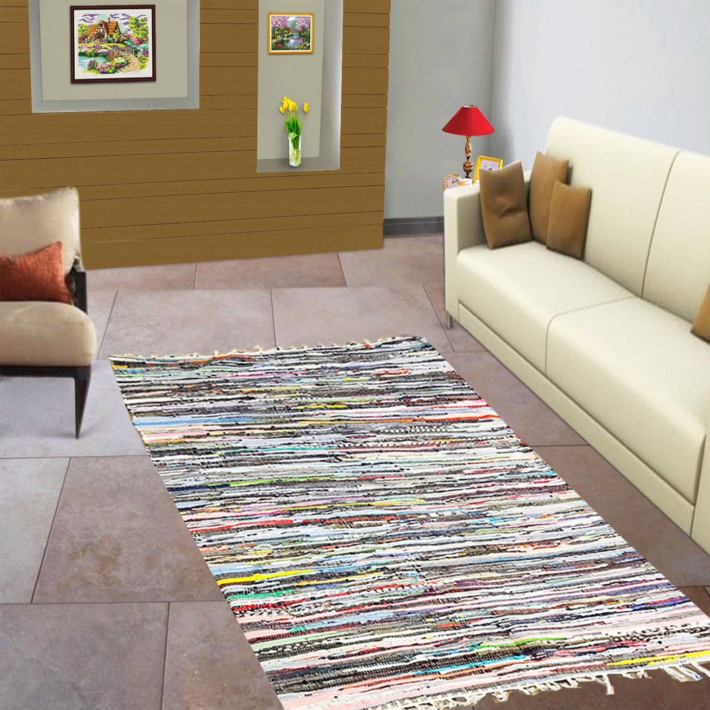 Hand Made Multicolor CHINDI 60 x200(SI-CR06)