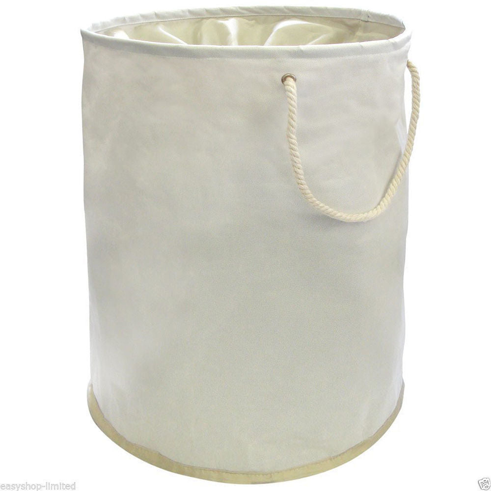 LAUNDRY BAG POPUP CREAM ROUND
