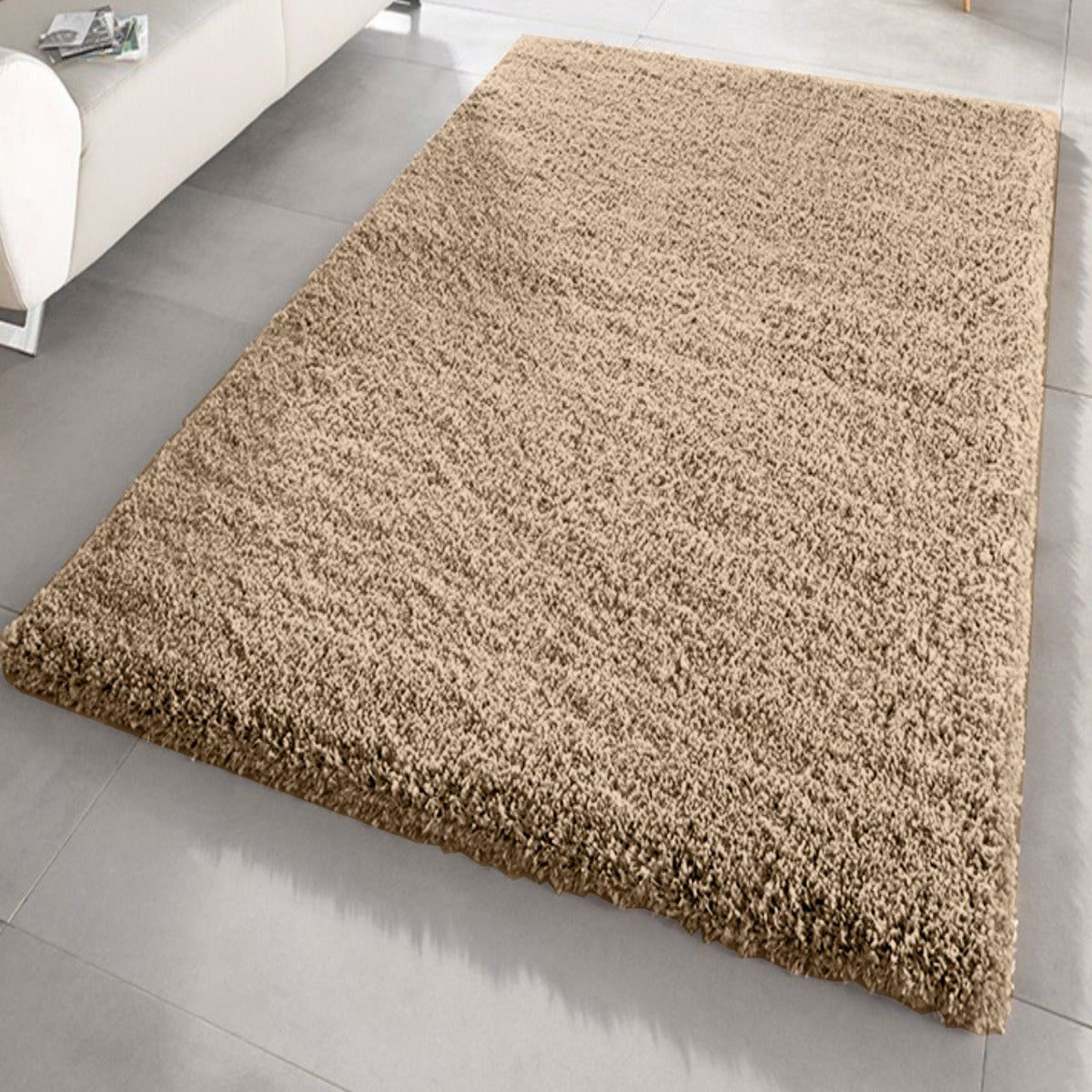 DARK BIEGE SHAGGY RUG - 60 X 110CM(SI-SR3012)