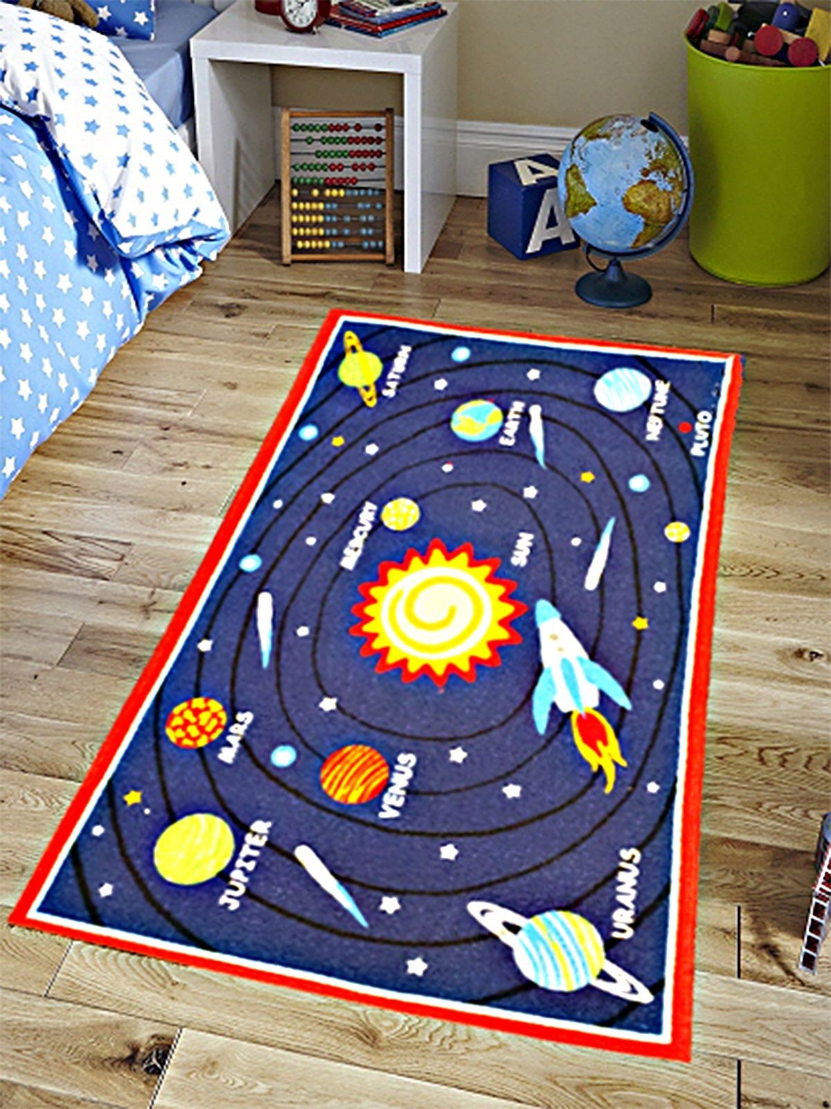 Kids Rug - PLANETS Rug 80 x 120cm