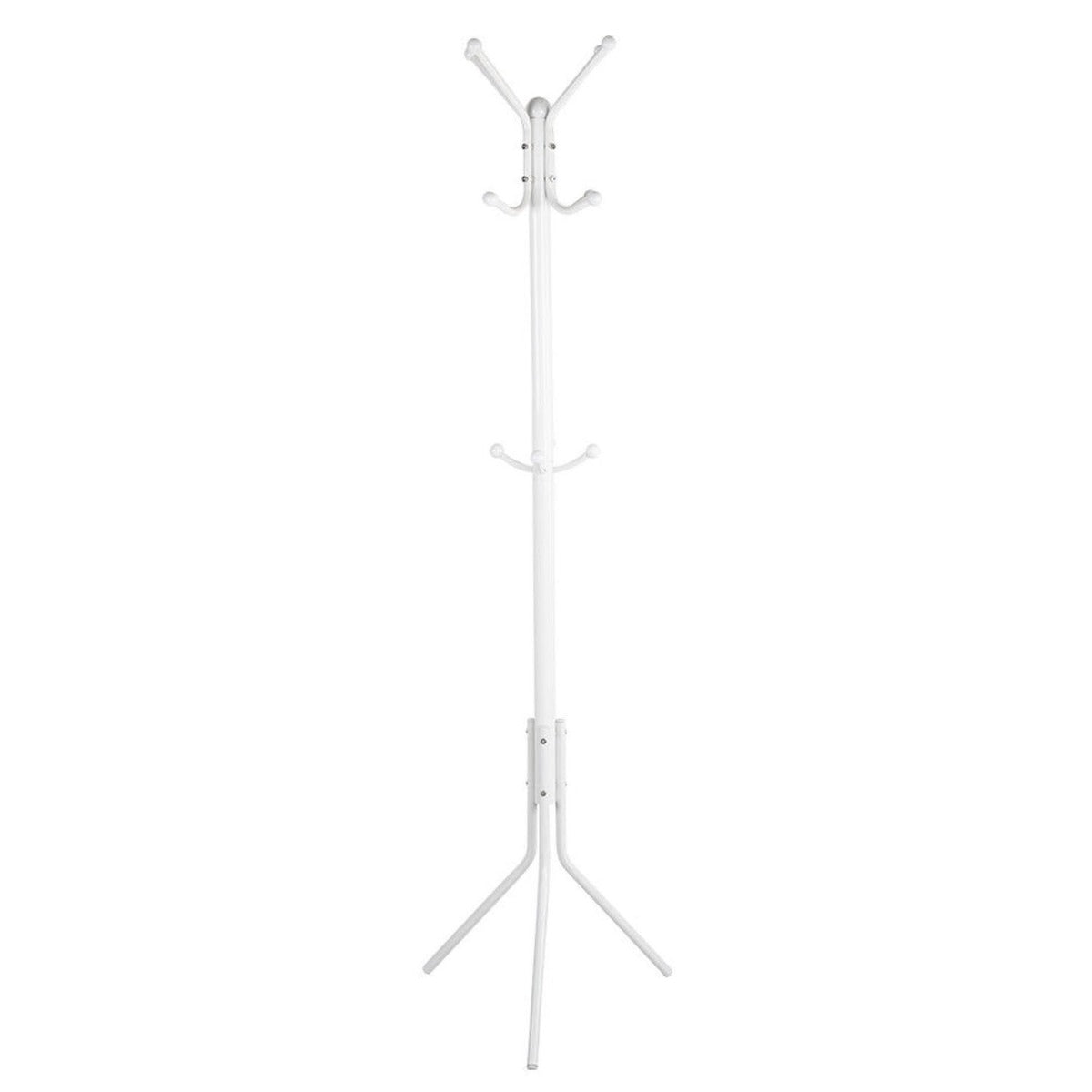 12 Hooks Coat Rack Hanger- White (SI-HH1034)