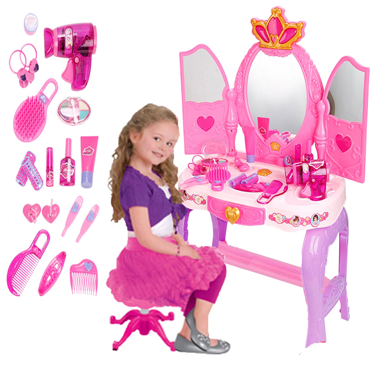 LUXURY GLAMOUR MIRROR PLAY SET (SI-TY1089)