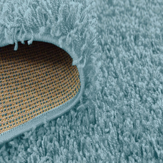 DUCK EGG BLUE SHAGGY RUG-120X 170CM (SI-SR3075)