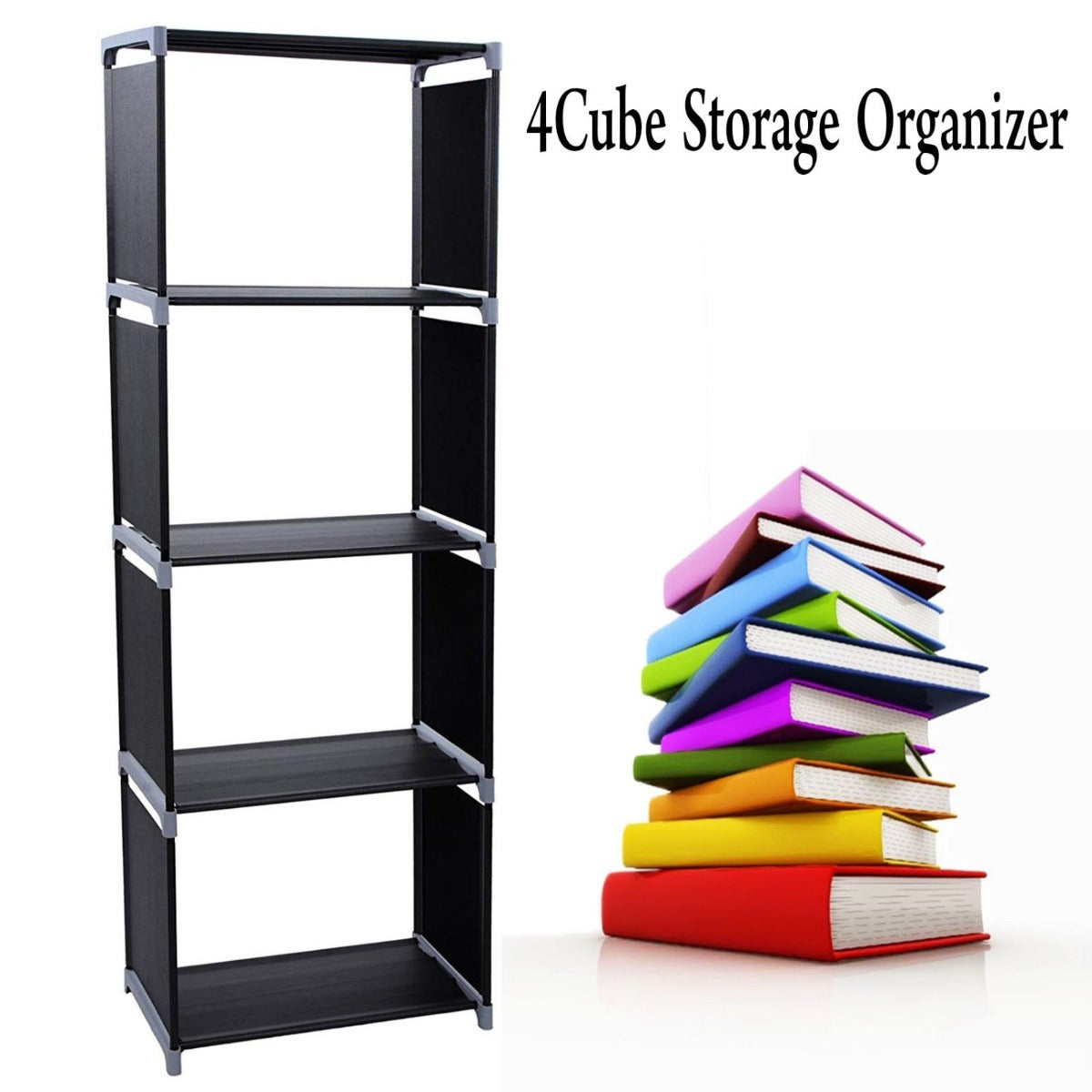 4 Compartment Book Storage Rack (SI-HH1031)