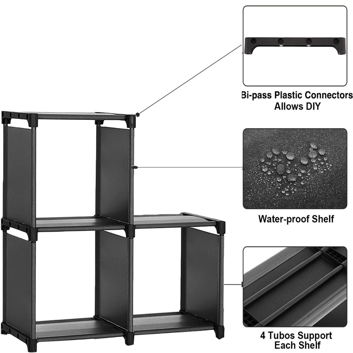 3 Compartment Book Shelf Rack (SI-HH1032)
