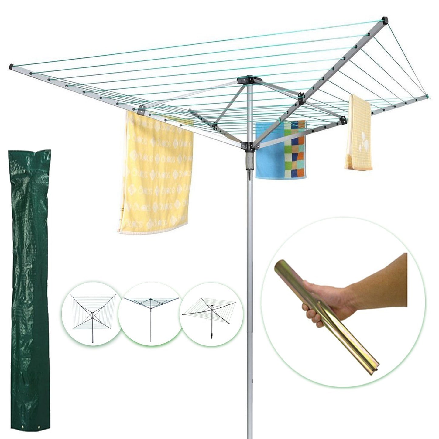 60M STEEL ROTARY AIRER(SI-225-60SS)