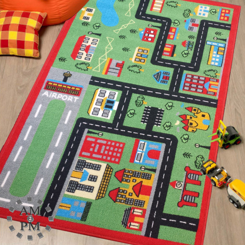 Kids rug - Green Town 100 x 165 cm (SI-521)