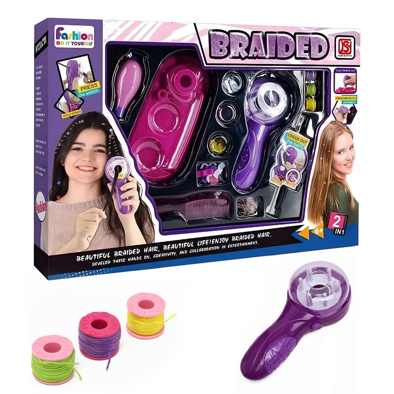 Automatic Hair Styling Tool – Easy Twist Braider Kids DIY Electric Machine Toy