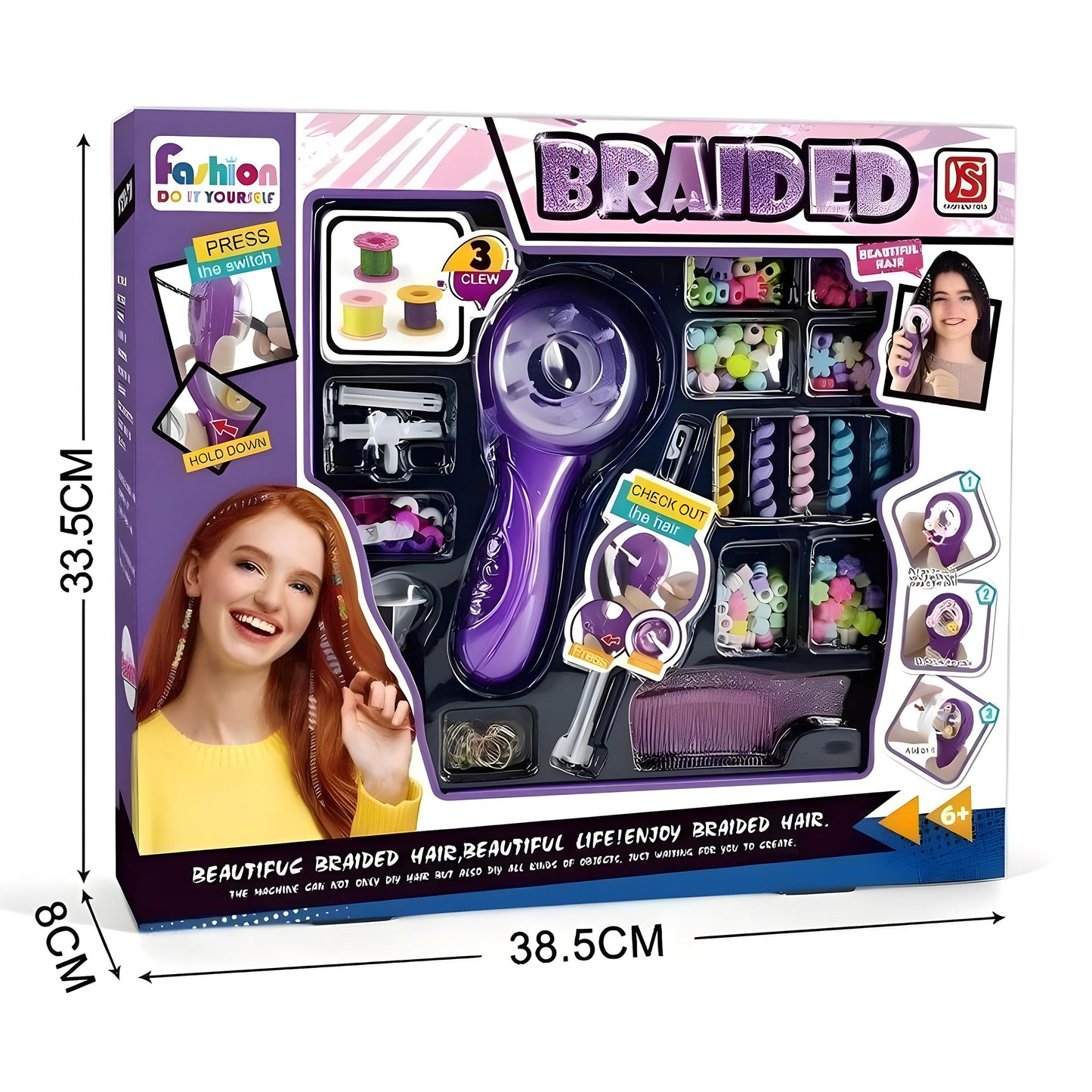 Automatic Hair Styling Tool – Easy Twist Braider Kids DIY Electric Machine Toy