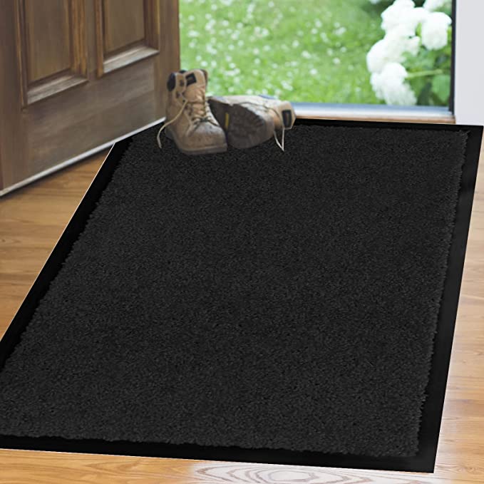 Non-Slip, Dirt Trapping, Indoor, Outdoor Arran Mat 120x180 Black (AR120180BK)