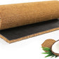 Coir Matting Natural Coir Entrance Door Mat Indoor Outdoor - Non-Slip Doormat with thick Bristle & Heavy Duty Rubber Back (50 X 100 CM)