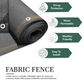Anthracite Fabric Fence 230gsm - 1.5m x 10m