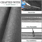 Anthracite Fabric Fence 90gsm - 1.5m x 10m