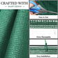 Green Fabric Fence – 1.5m x 10m, 90GSM UV-Stabilized Garden Privacy Screen