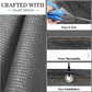 Anthracite Fabric Fence 230gsm - 1.8m x 10m
