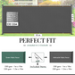 Anthracite Fabric Fence 230gsm - 1.5m x 10m