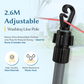 Extendable Heavy Duty Galvanised Clothes Prop Washing Line Pole 2.6m Outdoor