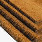 Coir Matting Natural Coir Entrance Door Mat Indoor Outdoor - Non-Slip Doormat with thick Bristle & Heavy Duty Rubber Back (100 X 125 CM))