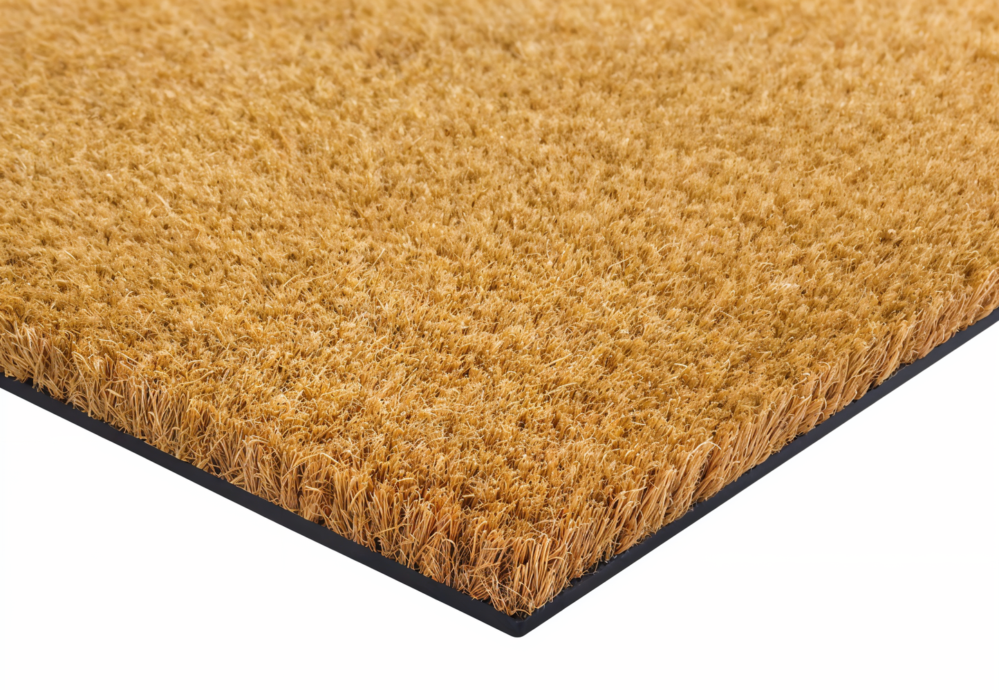 Coir Matting Natural Coir Entrance Door Mat Indoor Outdoor - Non-Slip Doormat with thick Bristle & Heavy Duty Rubber Back (100 X 125 CM))