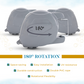 30m Grey Retractable Washing Reel Line Clothes Double Laundry Wall Mounted Drying Outdoor