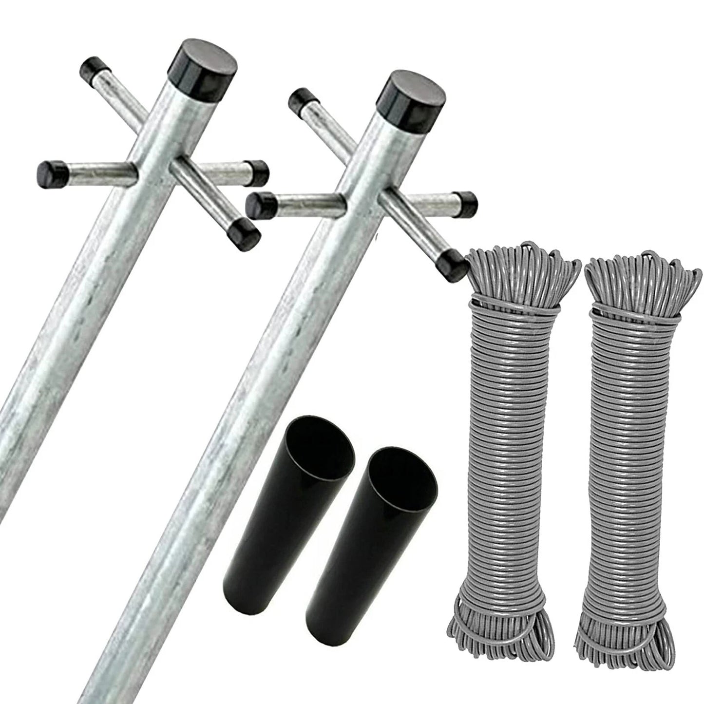 2.6m Heavy Duty Galvanized Clothes Pole