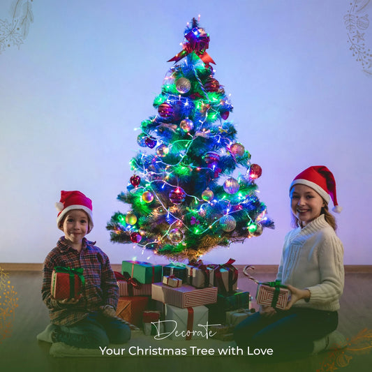 3FT FIBRE OPTIC GREEN TREE Xmas