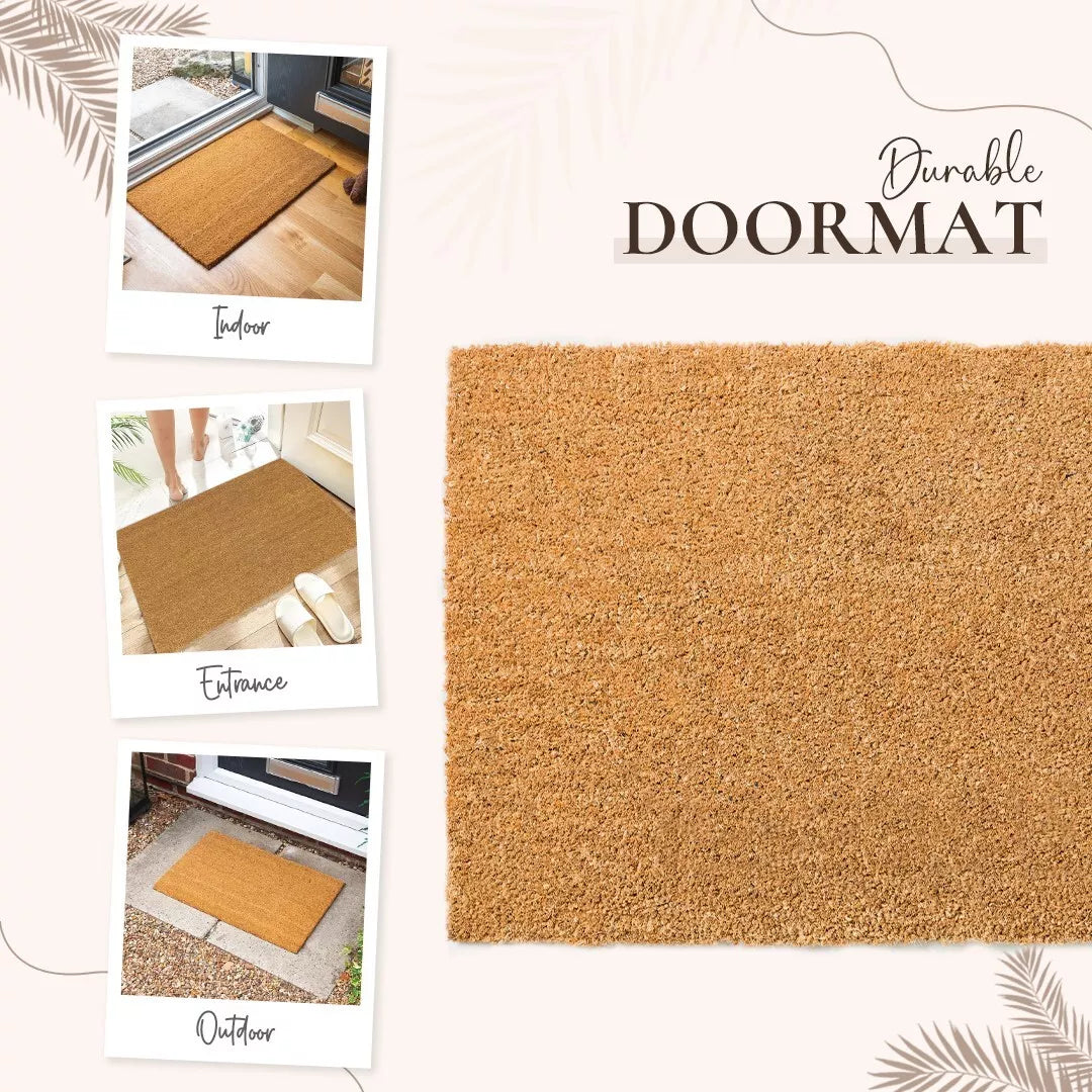 Coconut Natural Coir Entrance Door Mat Heavy Duty Outdoor Lobby Reception Mats[100 x 100cm]