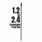 Extendable Heavy Duty Galvanised Clothes Prop Washing Line Pole 2.6m Outdoor