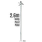 2.6m Heavy Duty Galvanized Clothes Pole