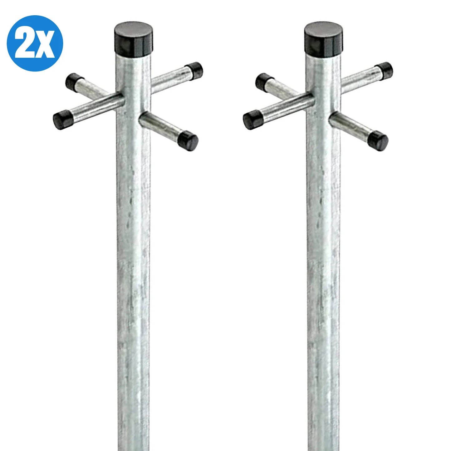 2.6m Heavy Duty Galvanized Clothes Pole