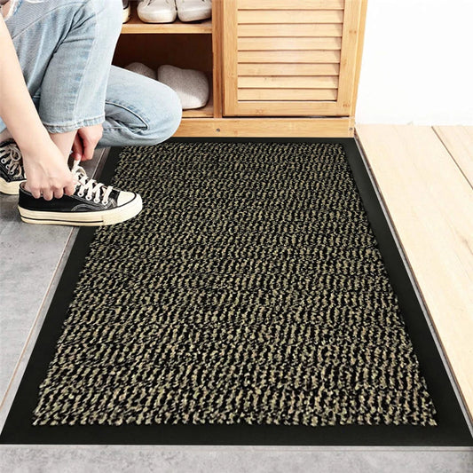 Large Heavy Duty Non Slip Rubber Back Door Mat Hallway Kitchen Floor Rug Barrier 50x80cm