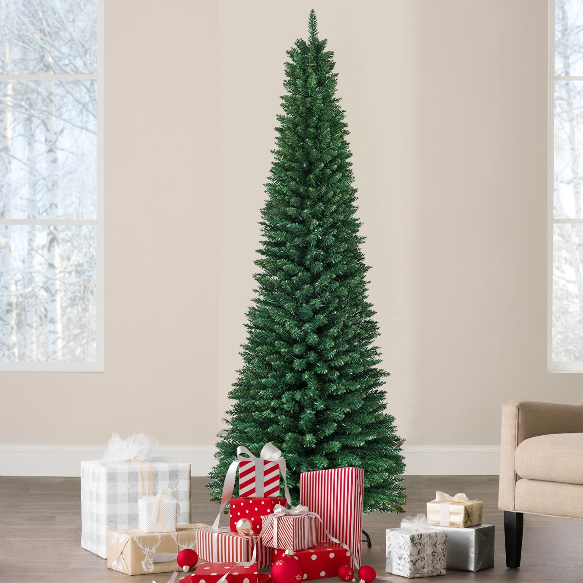 5ft Green Slim Pencil Tree- SI-ACT1012