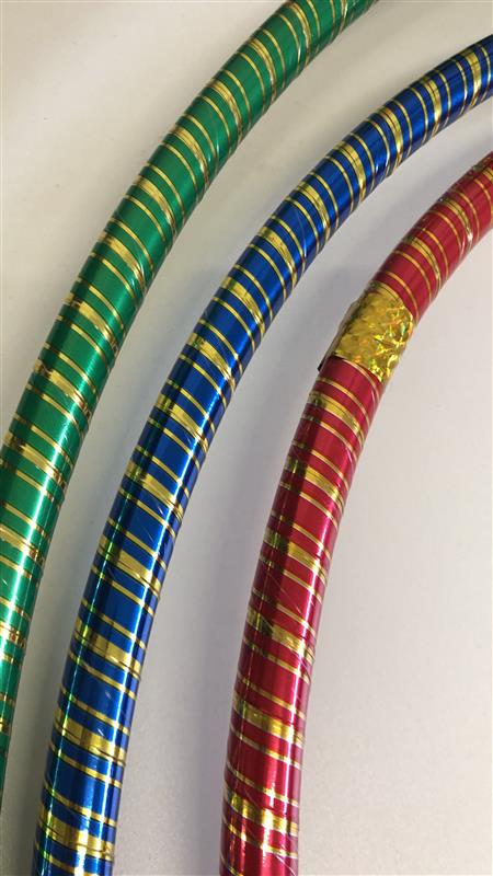 Golden Stripe 60cm hula hoops(SI-042)