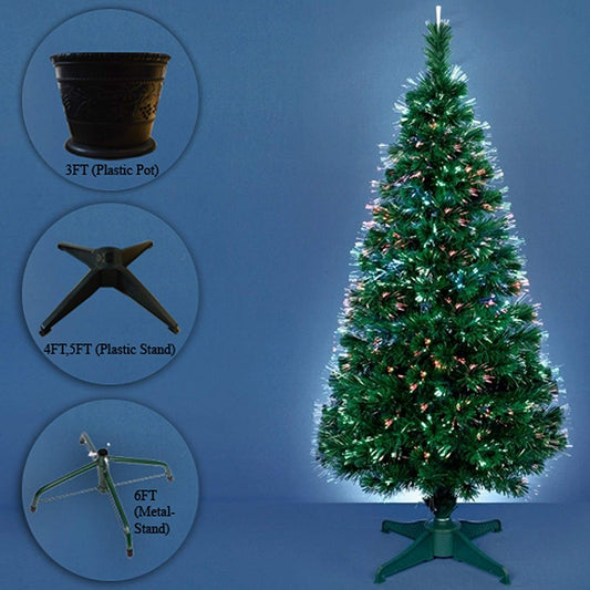 FIBER OPTIC GREEN CHRISTMAS TREE-3FT