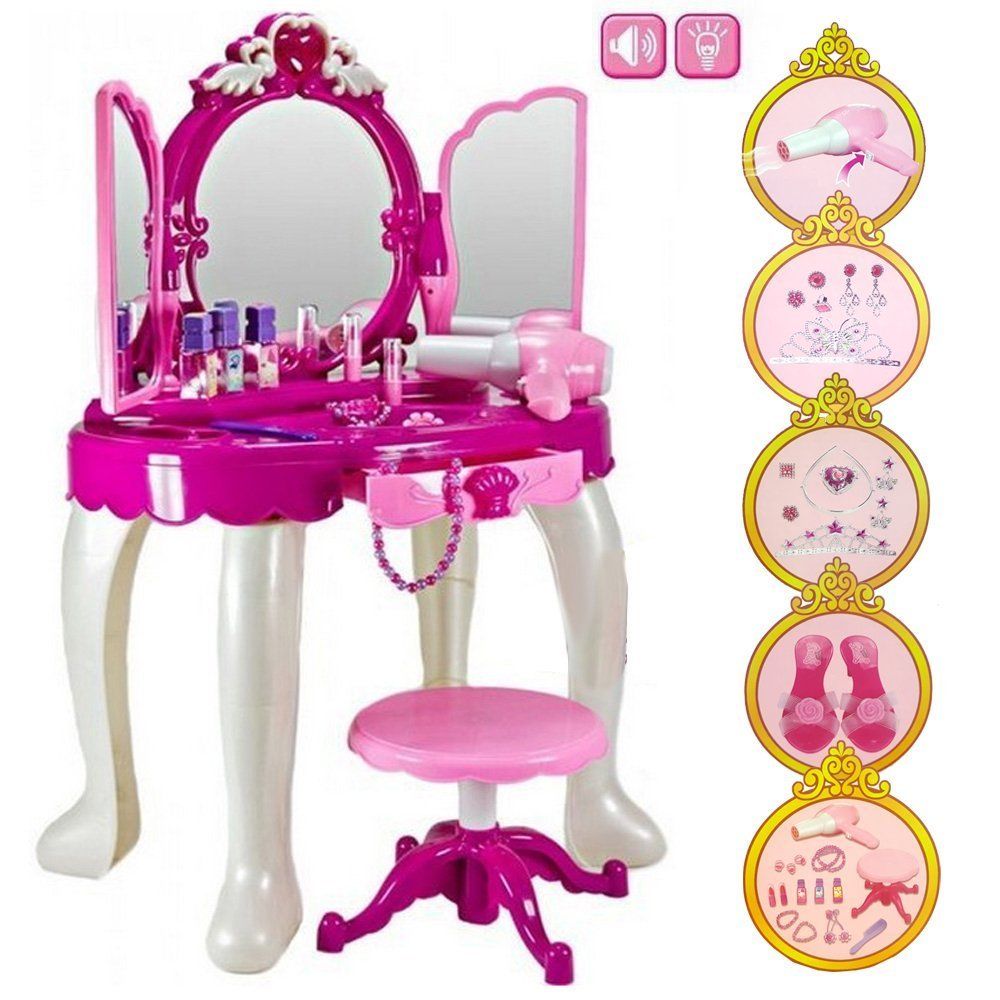 Glamorous Triple Mirror Dressing Table