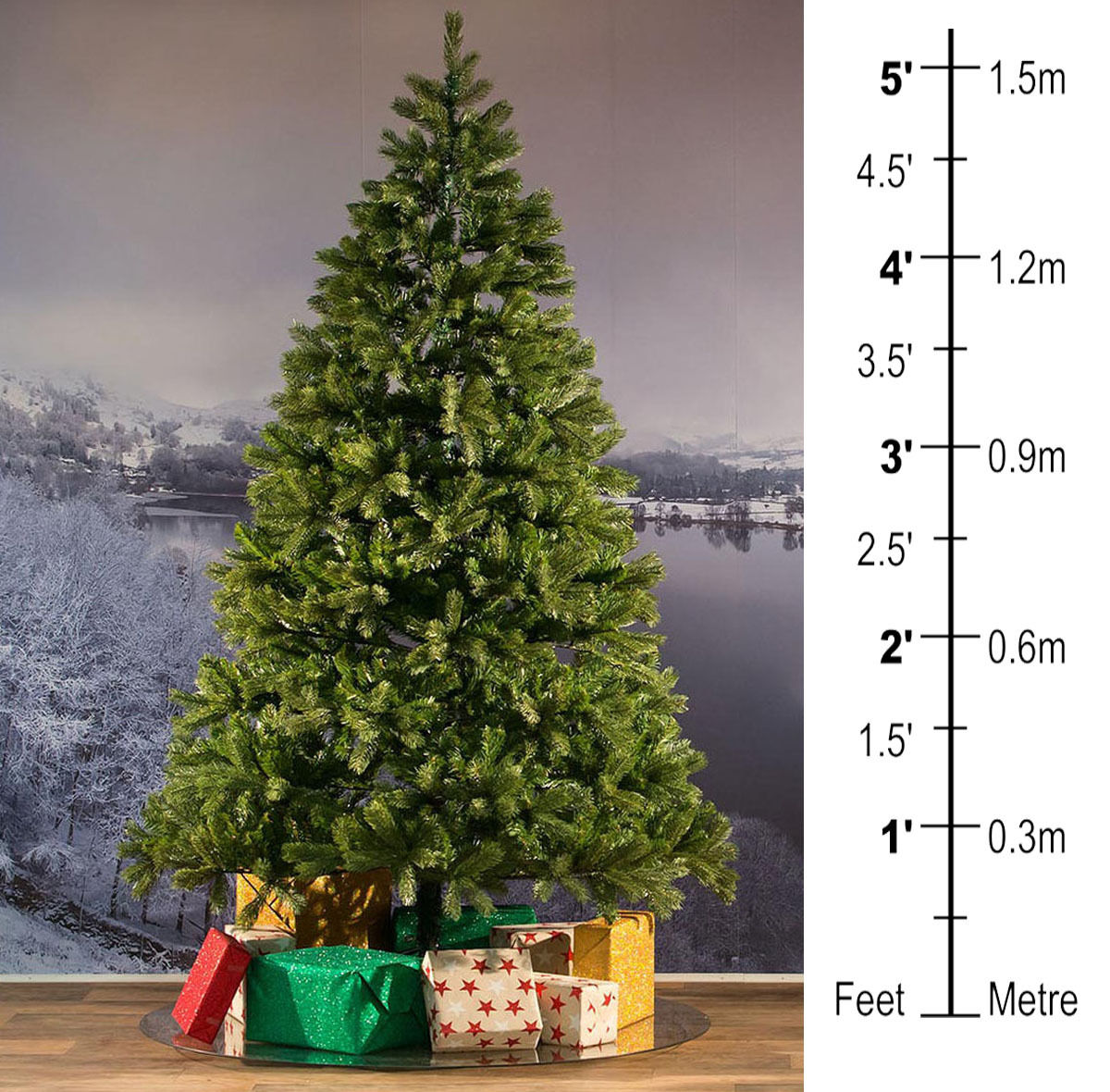 7FT COLORADO PINE  ARTIFICAL GREEN XMAS TREE