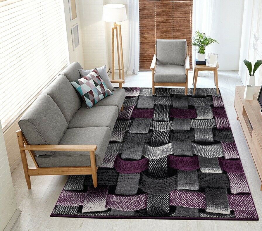 Purple 3D Design Carpet 80*150(3474E)