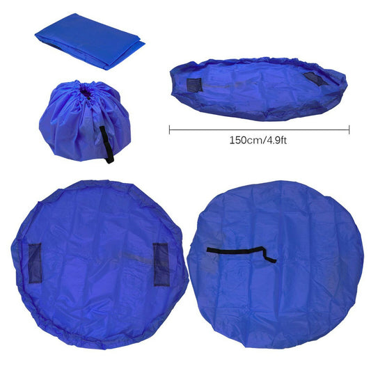 Kids 2 in 1 Portable Toy Storage Bag Blue - (SI-TY1035)