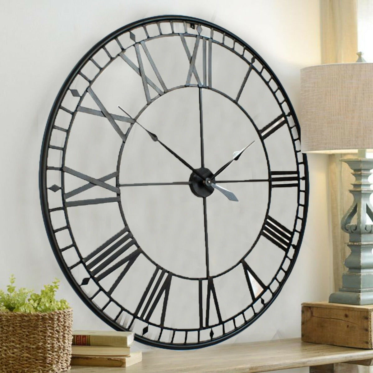 88cm Black Roman Vintage Clock New Designe-88cm (SIL-304)